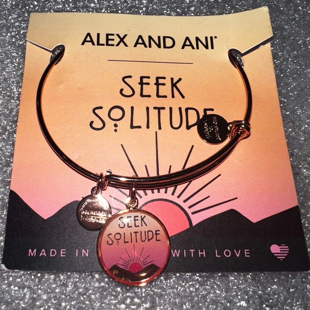 Alex and Ani Rose Gold Seek Solitude Bracelet